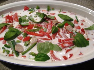 Coconut Ginger Salmon pre-cook