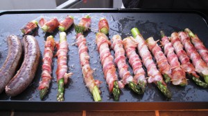 Bacon wrapped asparagus prep